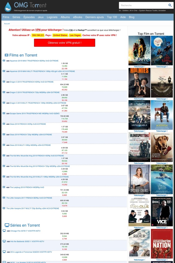 Alternative T411 pour les torrents - OMG Torrent