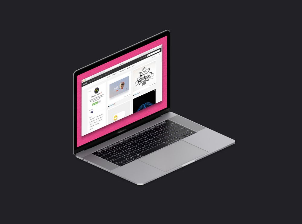 Maquette MacBook Pro isométrique gratuite