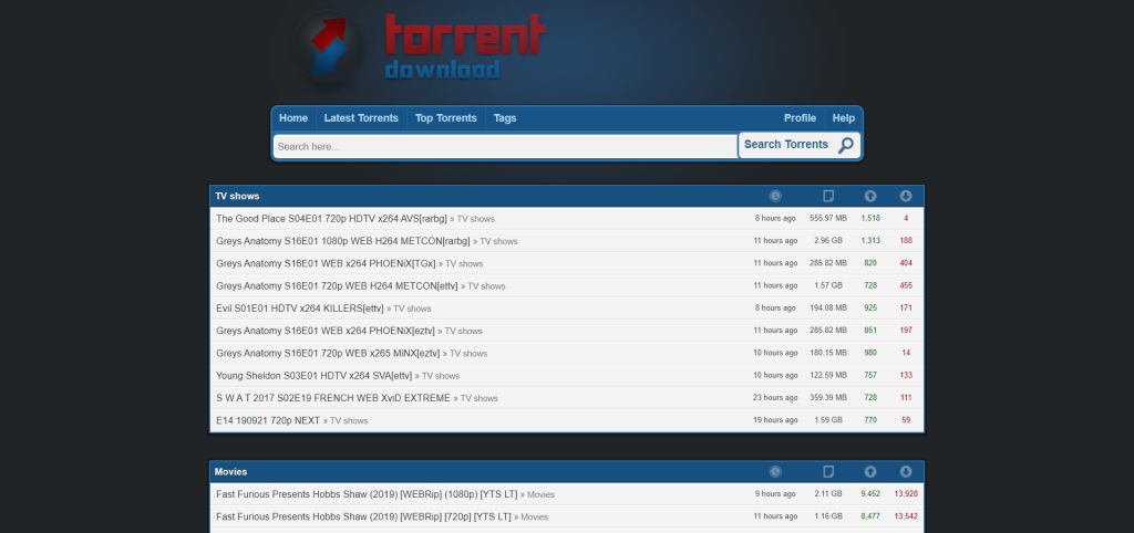 Meilleures Alternatives à T411 - torrentdownload.info