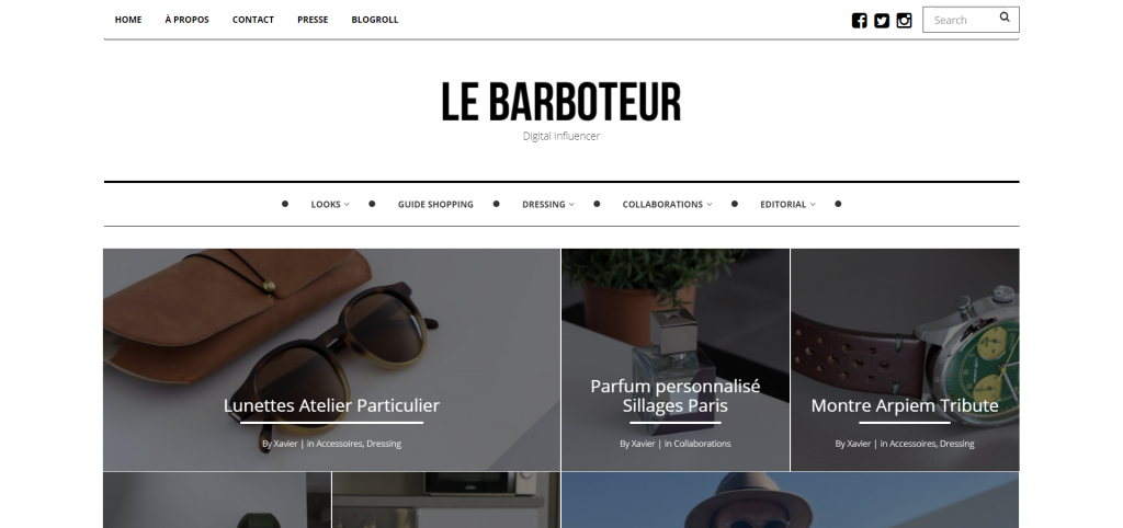 Meilleurs Blogs Lifestyle Français - Le Barboteur - Instagram