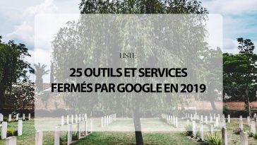 R.I.P : 25 Outils et Services Fermés par Google en 2019