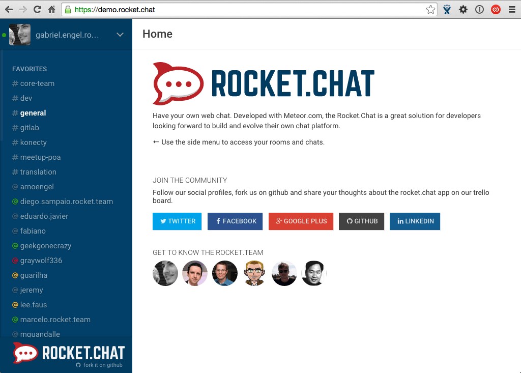 rocketchat markdown