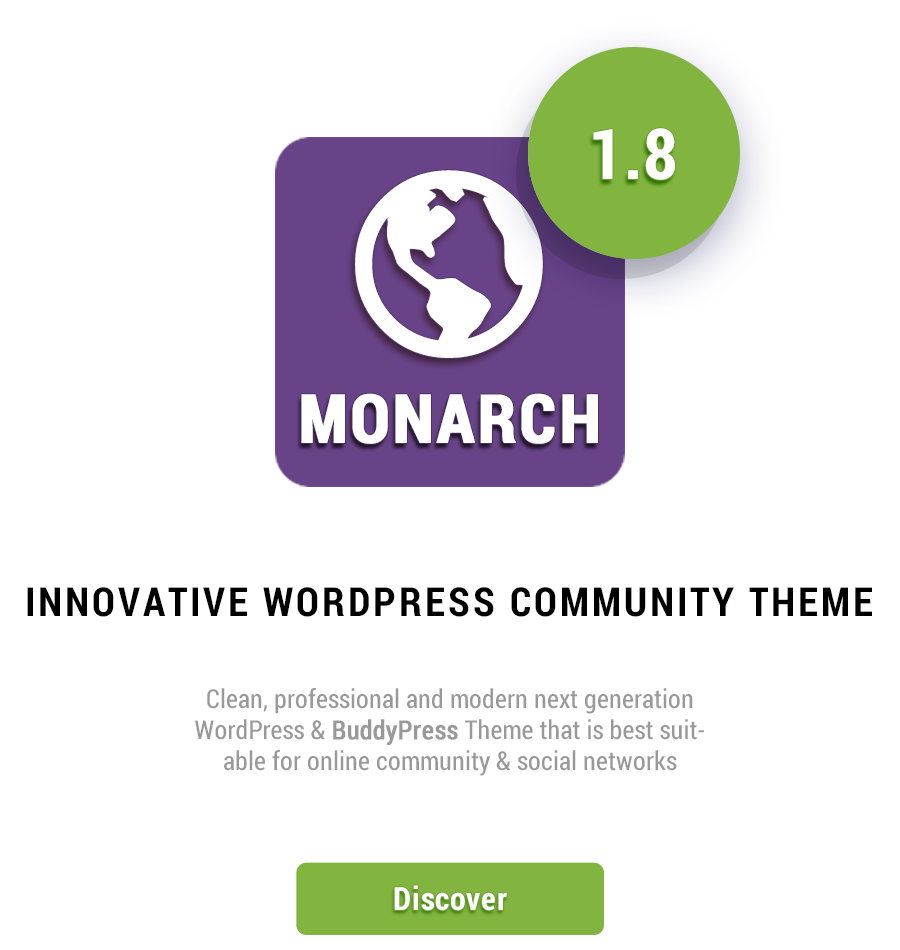 Monarch - Thème de communauté WordPress innovant - 1