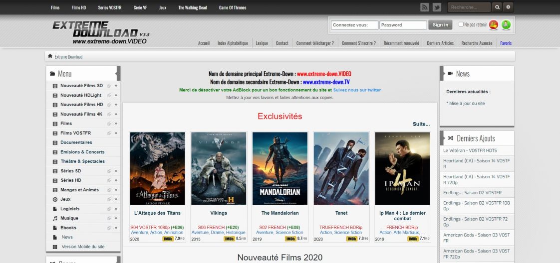 Extreme Download : 5 Meilleurs Sites similaires pour Télécharger