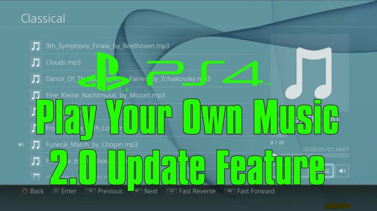 Can I play my own music on PS4?