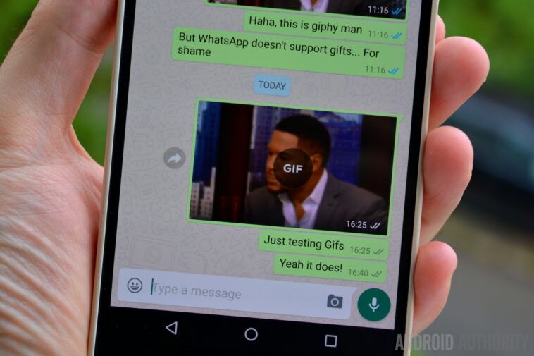 Can you send a GIF in WhatsApp?