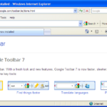 C'est quoi Google Toolbar for Internet Explorer ?