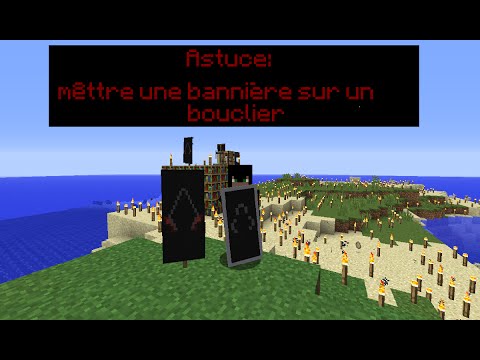 Comment Mêttre une bannière sur un bouclier Minecraft Bedrock ?