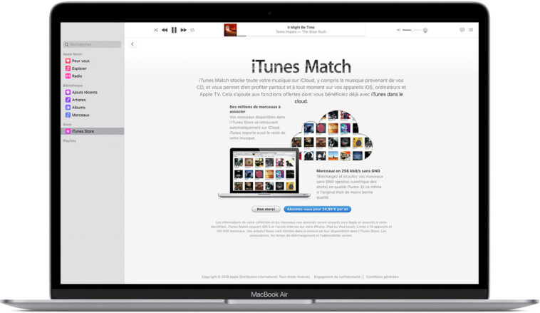 Comment accéder à iTunes match ?