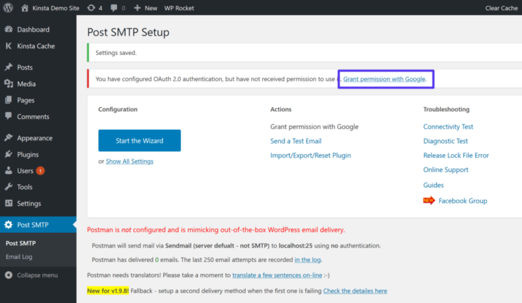 Comment accorder la permission à un site ?