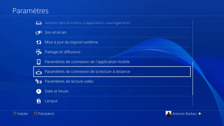 Comment activer lecteur multimedia PS4 ?