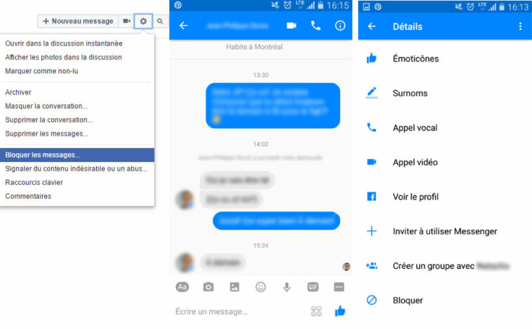 Comment annuler le blocage sur Messenger ?