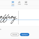 Comment apposer signature sur photo ?