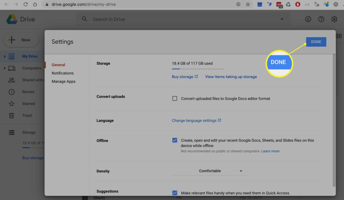 Comment arrêter la synchronisation en cours de Google Drive ?