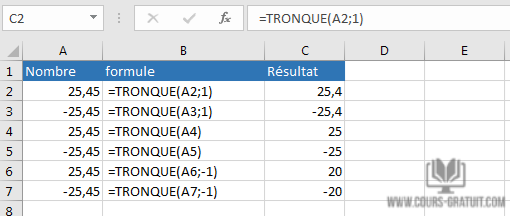 Comment arrondir à l'entier le plus proche Excel ?