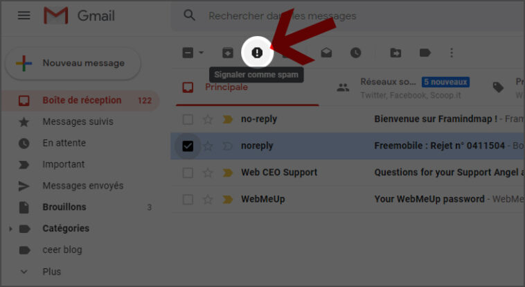 Comment bloquer les spam sur boite mail ?