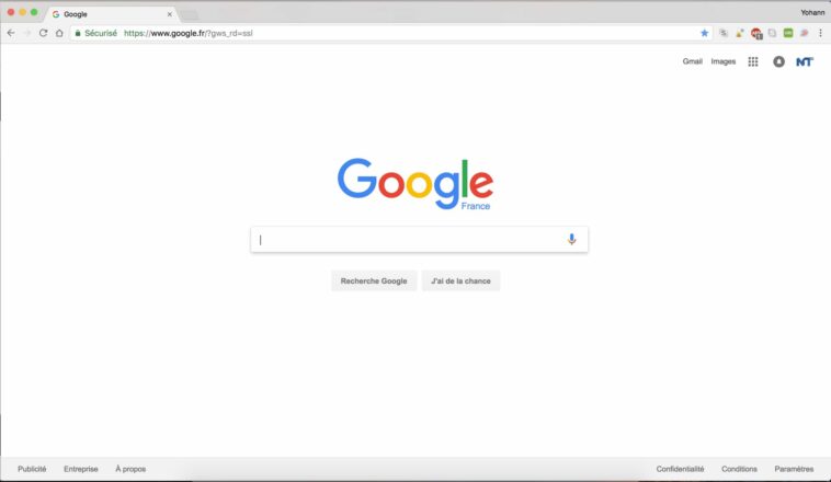 Comment centrer la page de Google ?