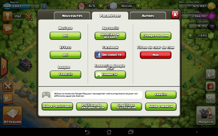 Comment changer de compte sur Clash of clan iOS ?