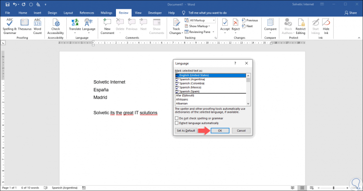 Comment changer de langue dans Word ?