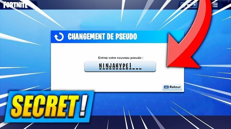 Comment changer de pseudo sur fortnite 2021 ?