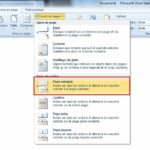 Comment changer de section sur Word ?