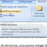 Comment changer la langue d'un doc Word ?