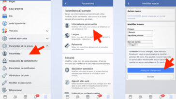 Comment changer le nom sur Facebook sur iPhone ?