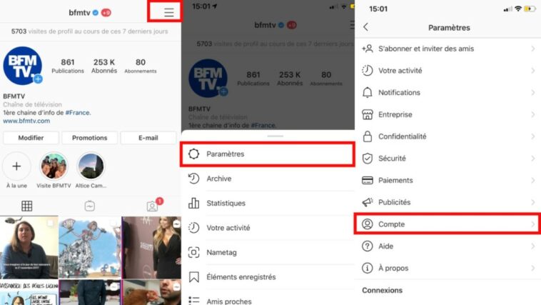 Comment changer l'ordre des photos sur Instagram ?