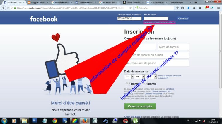 Comment changer son mot de passe Facebook quand on a oublier l'ancien ?