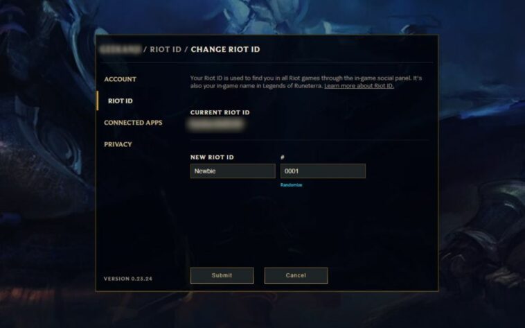 Comment changer son pseudo Riot ?