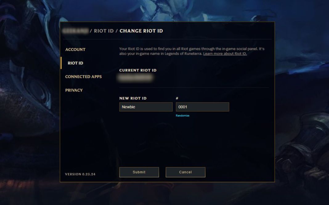 Comment changer son pseudo Riot ?