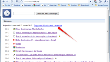 Comment chercher dans l'Historique de Google Chrome par date ?