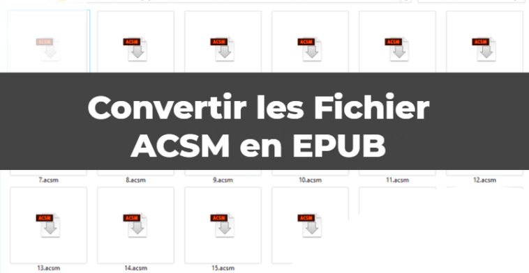 Comment convertir un fichier ACSM en EPUB ?