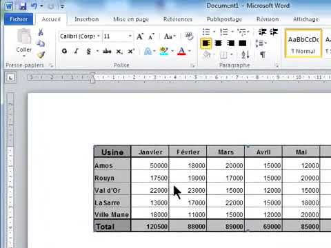 Comment copier un tableau Excel dans Word ?