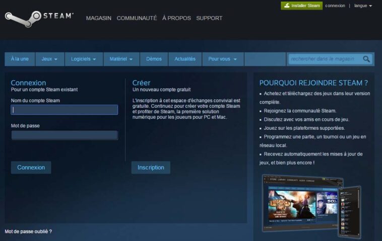 Comment créer un compte Steam en 2020 ?