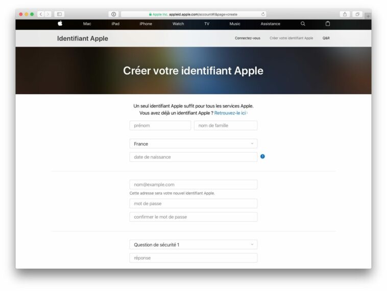 Comment créer un deuxième identifiant Apple ?