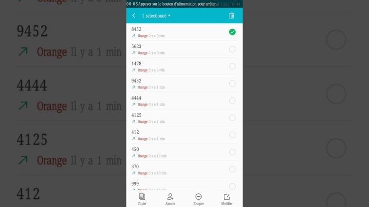 Comment débloquer un numéro de la liste noire ?