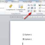 Comment décocher une case sur Word ?