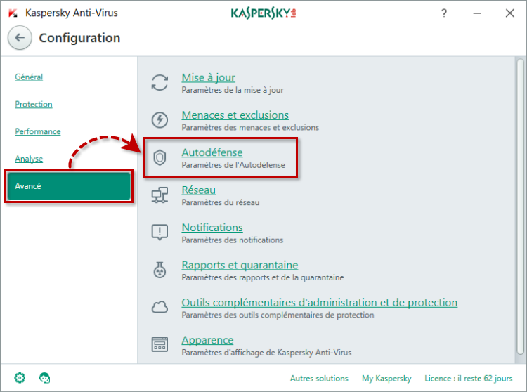 Comment desactiver Kaspersky 2020 ?