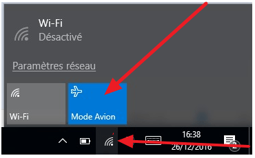 Comment désactiver le mode avion sur HP ?