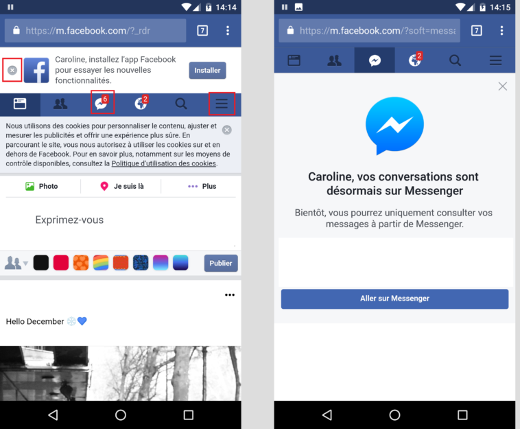 Comment dissocier Messenger d'un compte Facebook ?