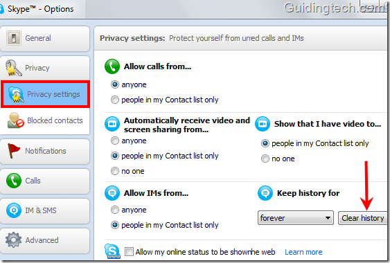 Comment effacer toutes les conversations sur Skype ?