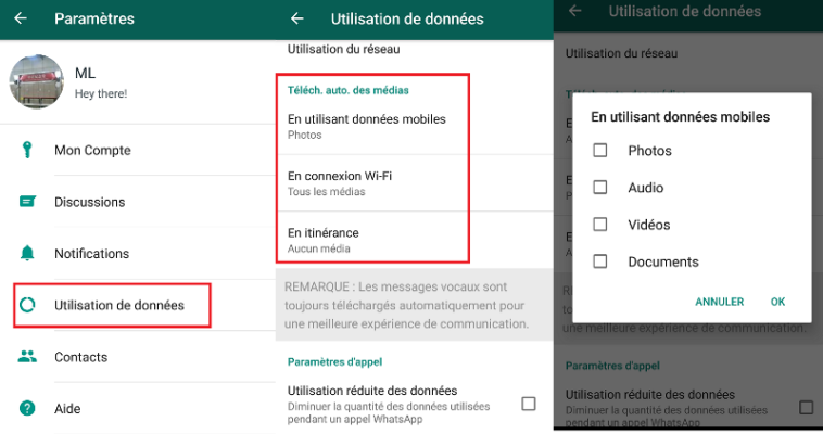 Comment enregistrer les photos de WhatsApp dans galerie ?