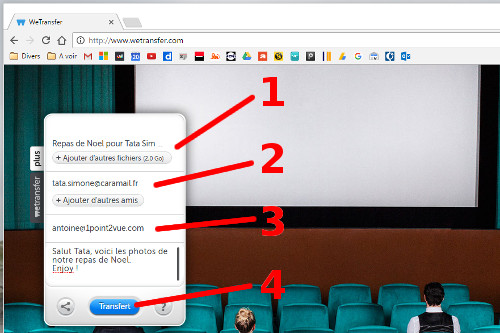 Comment envoyer beaucoup de photos ?
