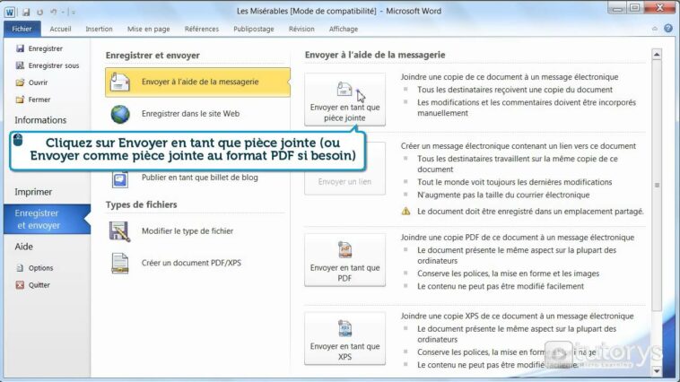 Comment envoyer des photos par mail en format PDF ?