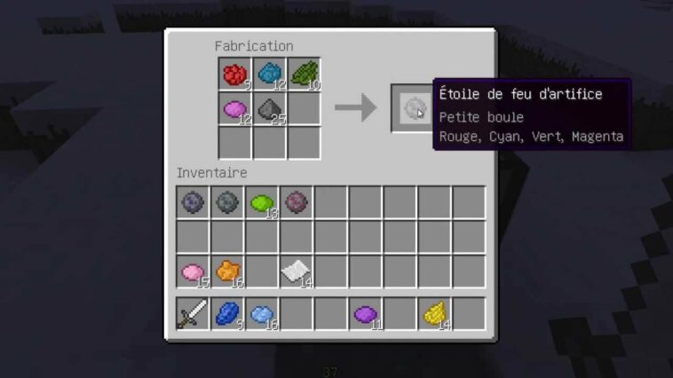 Comment faire des feux d'artifice Minecraft 116 ?