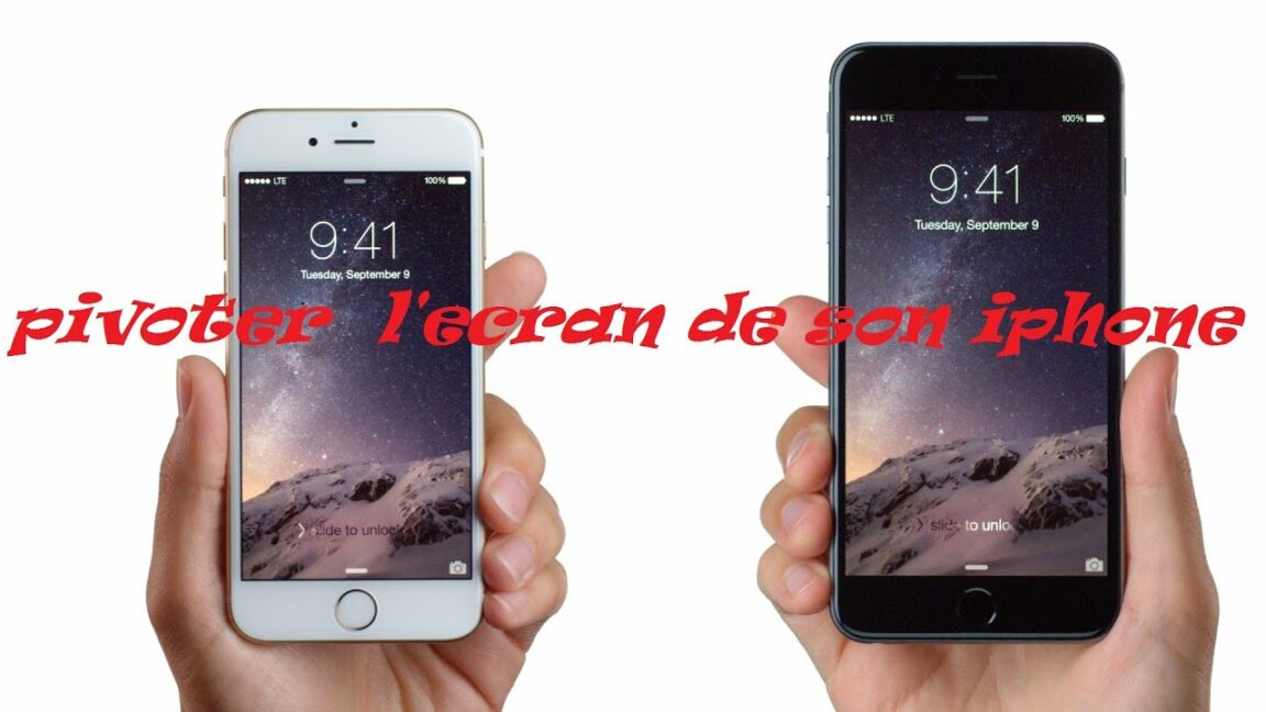 Comment faire pivoter son ecran iPhone ?