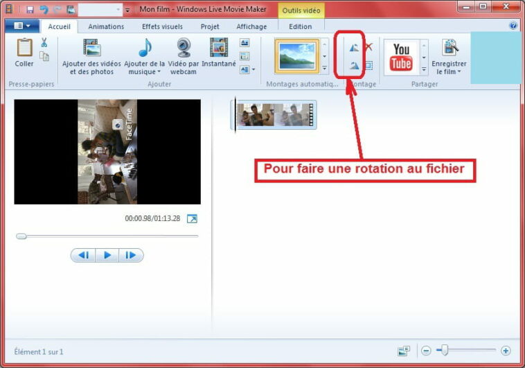 Comment faire pivoter une vidéo et l'enregistrer ?