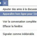 Comment faire pour apparaître hors ligne pour une personne sur Facebook ?