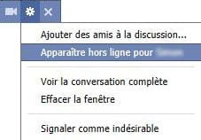 Comment faire pour apparaître hors ligne pour une personne sur Facebook ?